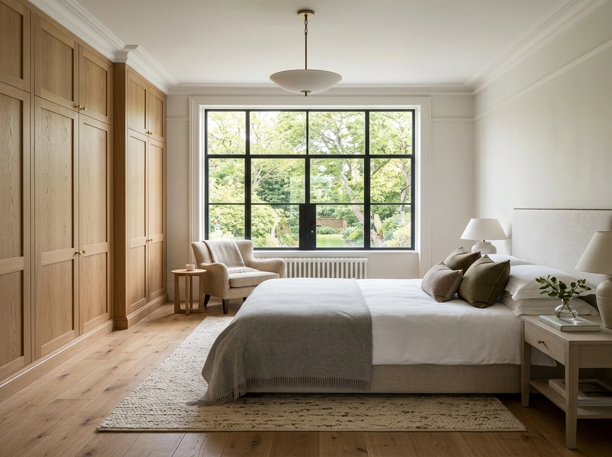 Bedroom refurbishment as part of full house renovation in Hampstead