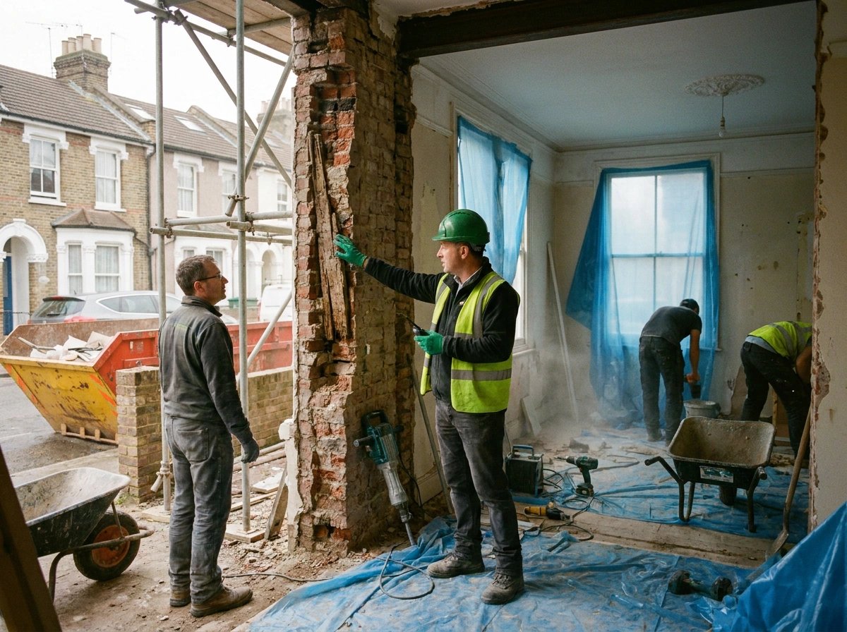 Building Regulations in Camden London demonstrating insulation and drainage compliance drawings.