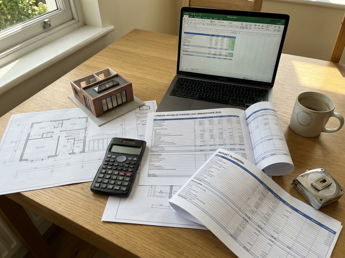 House extension build costs breakdown in London