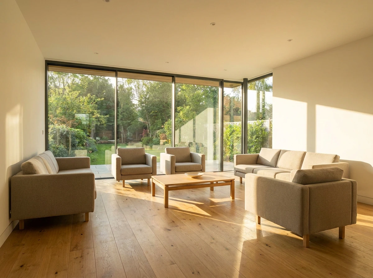 Living room refurbishment and house renovation in Woodford