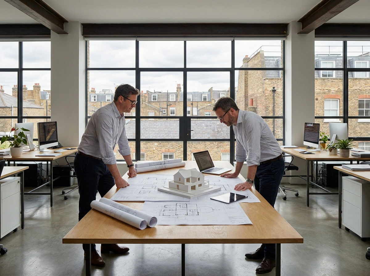 Planning permission in Kensington London with detailed elevation drawings and council support.