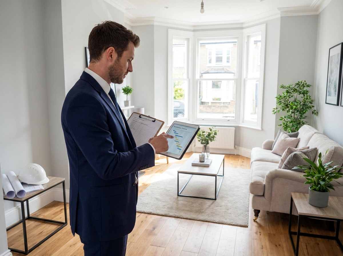Renovation project management in London for trade coordination, scheduling, and site oversight.