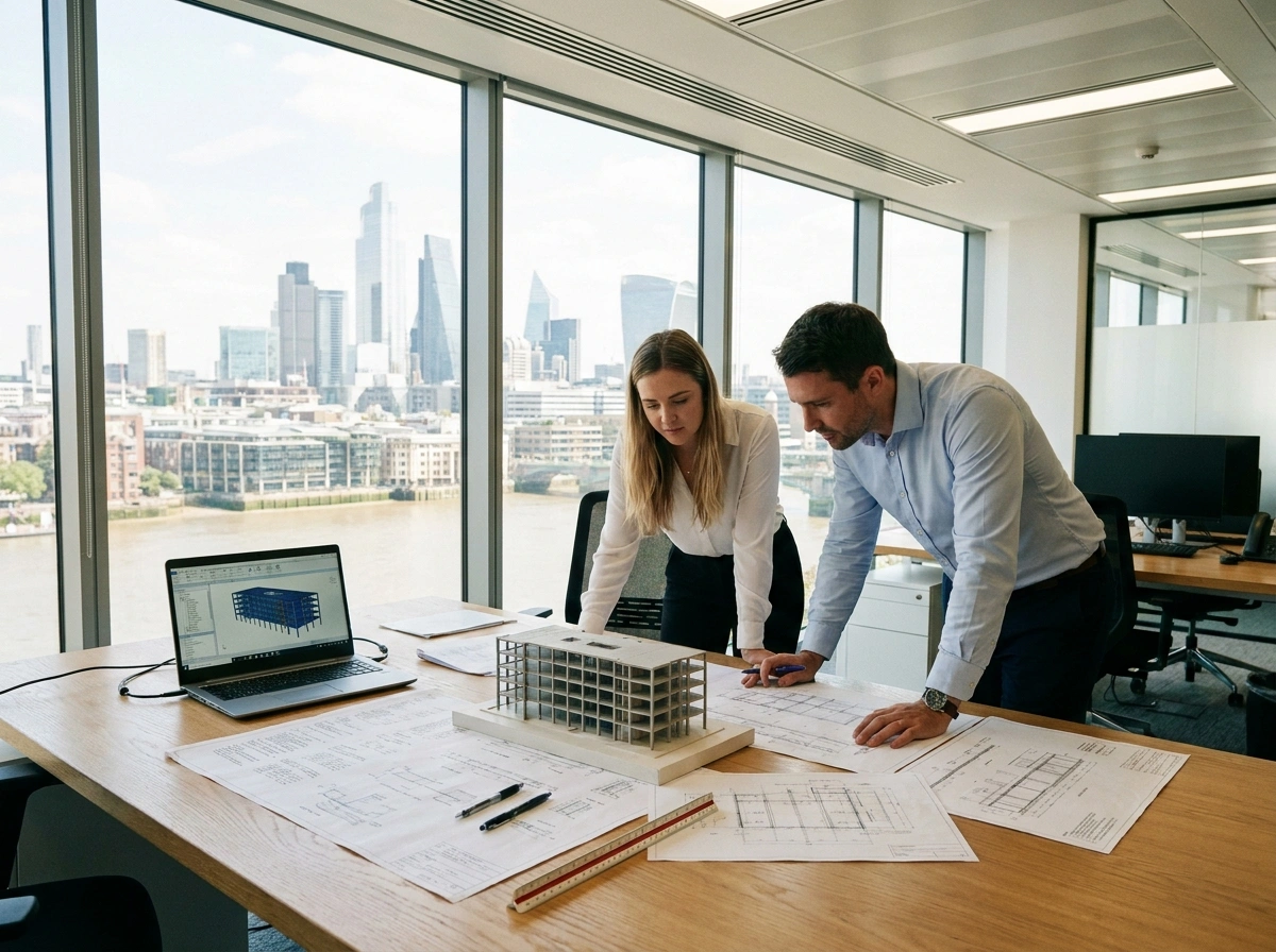 Structural engineering in London for calculations, beam design, and load bearing wall removal.
